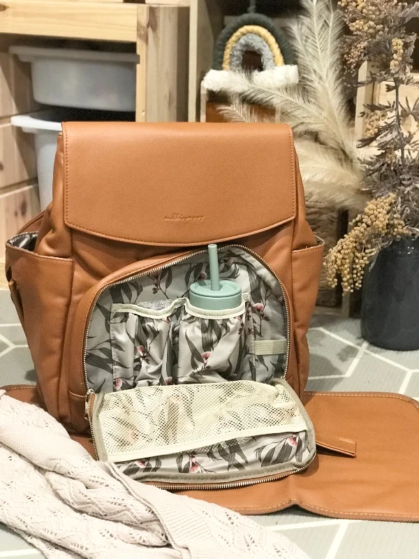 Brooklyn - Vegan Leather Backpack Nappy Baby (pre-order)