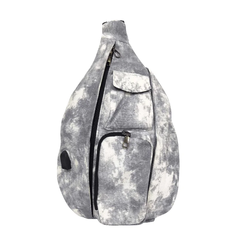 Gray Tie-Dye Anti-Theft Rucksack Backpack by NuPouch