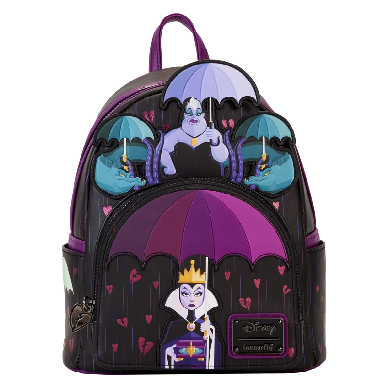 Loungefly Disney Villains Curse Your Hearts Mini Backpack