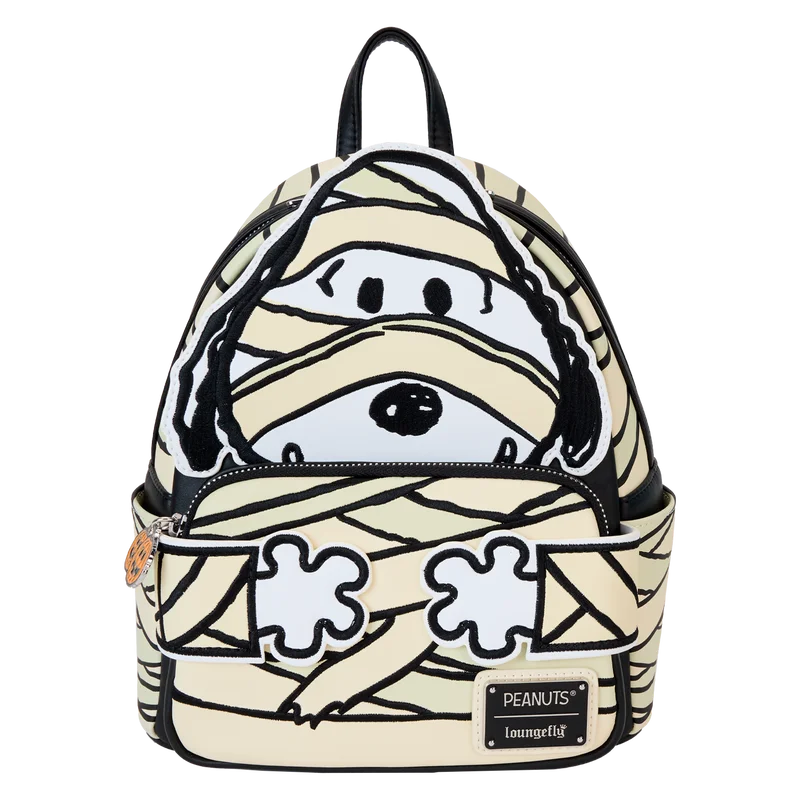 Loungefly Peanuts Snoopy Mummy Cosplay Glow Mini Backpack