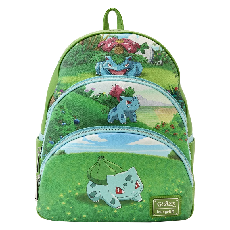 Loungefly Pokémon Bulbasaur Evolutions Triple Pocket Backpack