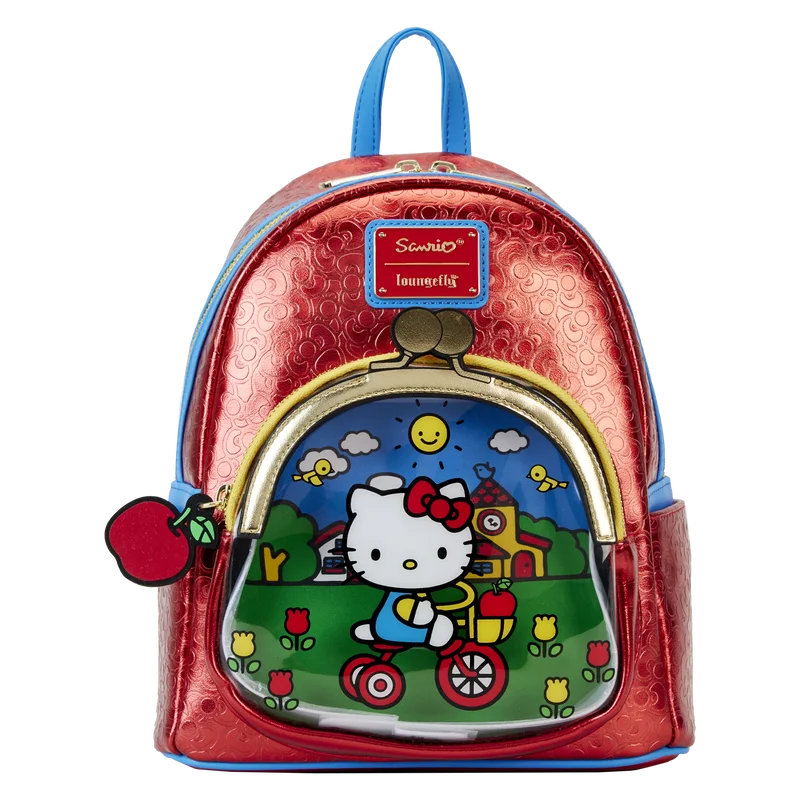 Loungefly Sanrio Hello Kitty 50th Anniversary Coin Bag Metallic Mini Backpack