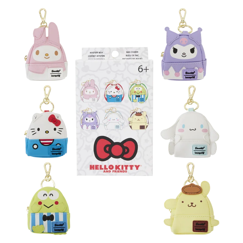 Loungefly Sanrio Hello Kitty & Friends 50th Anniversary Mystery Mini Backpack Keychain