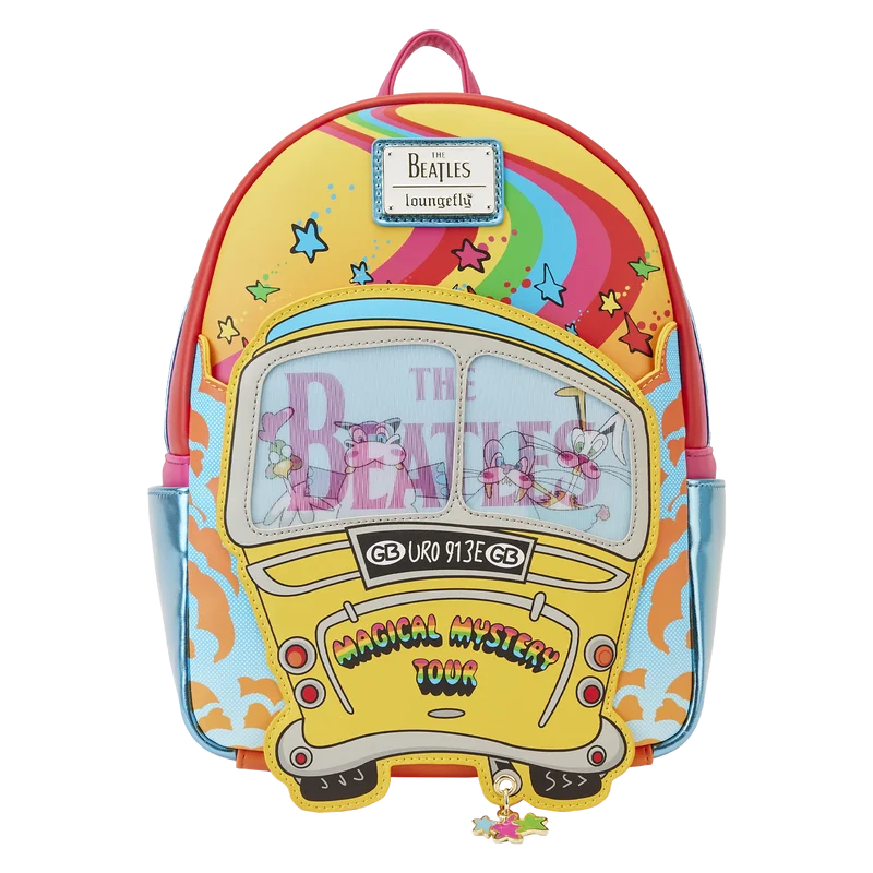 Loungefly The Beatles Magical Mystery Tour Bus Lenticular Mini Backpack