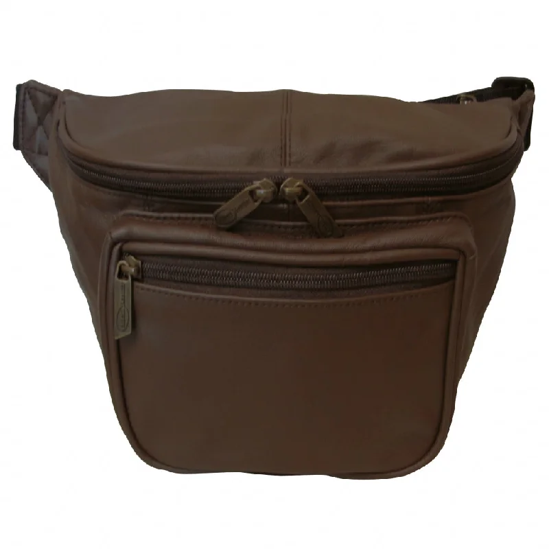 Amerileather Jumbo Size Leather Fanny Pack