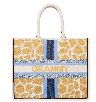 Beaded Giraffe Tote