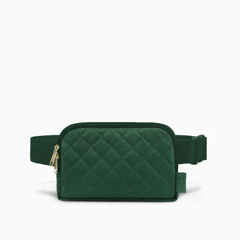 Belt Bag - Quilted Hunter Green