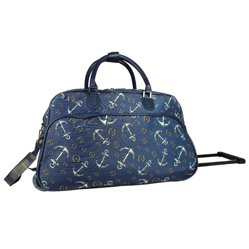 CalBags 21" Rolling Carry-On Duffel Bag - Anchors