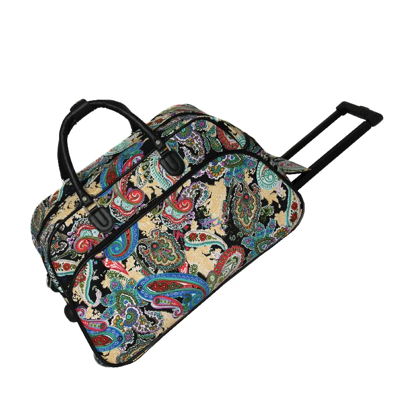 CalBags Paisley 21" Rolling Carry-On Duffel Bags