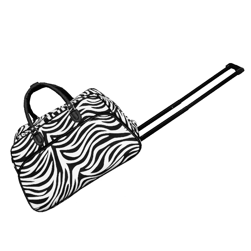 CalBags Zebra 21" Rolling Carry-On Duffel Bags