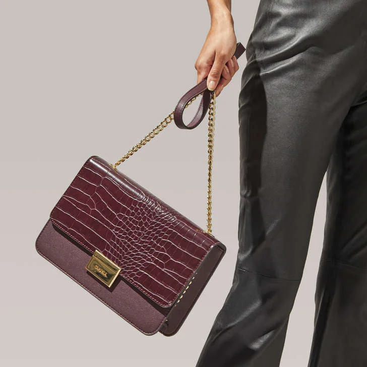 Carvela Bee Large Crossbody bag -Wine