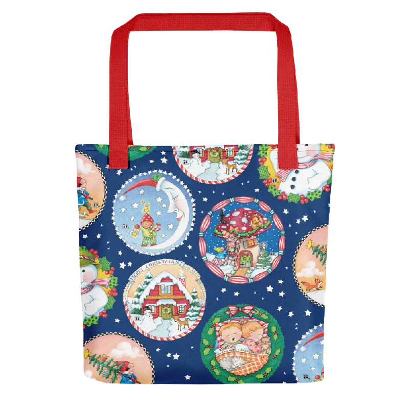 Cottage Christmas Tote Bag