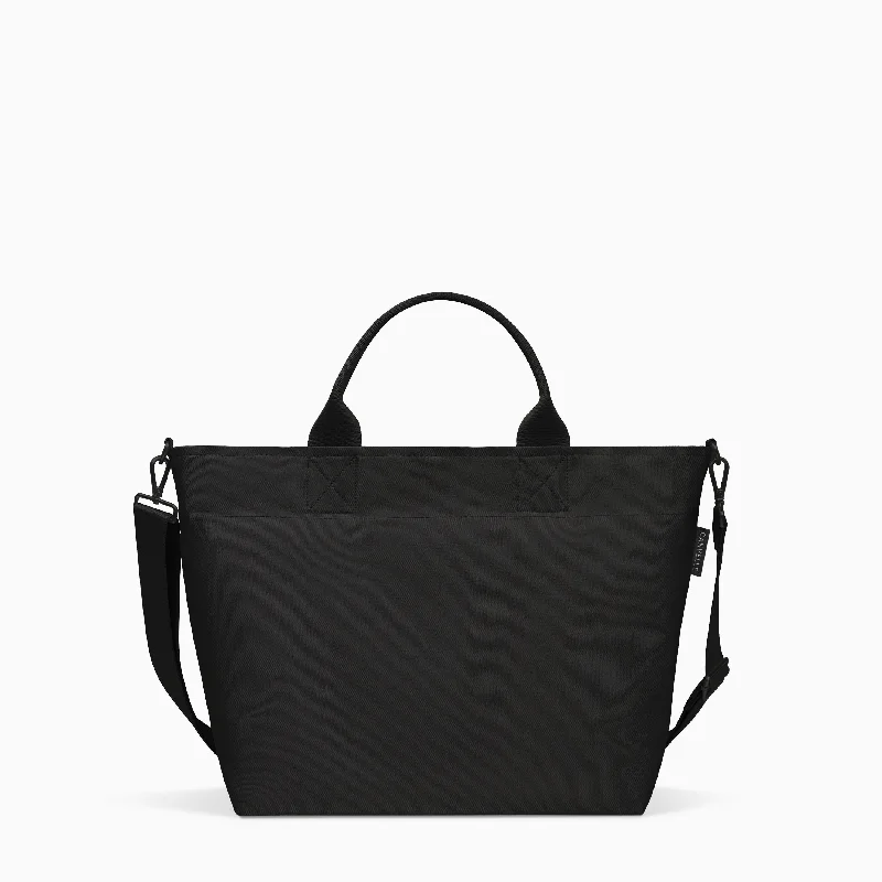 Crossbody Tote - Black + Black Hardware