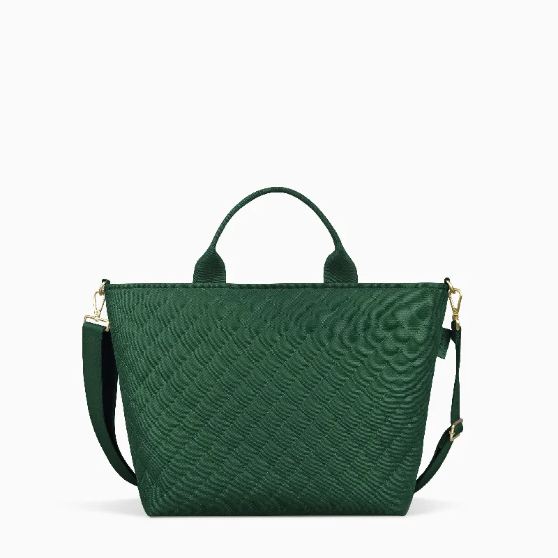 Crossbody Tote - Quilted Hunter Green