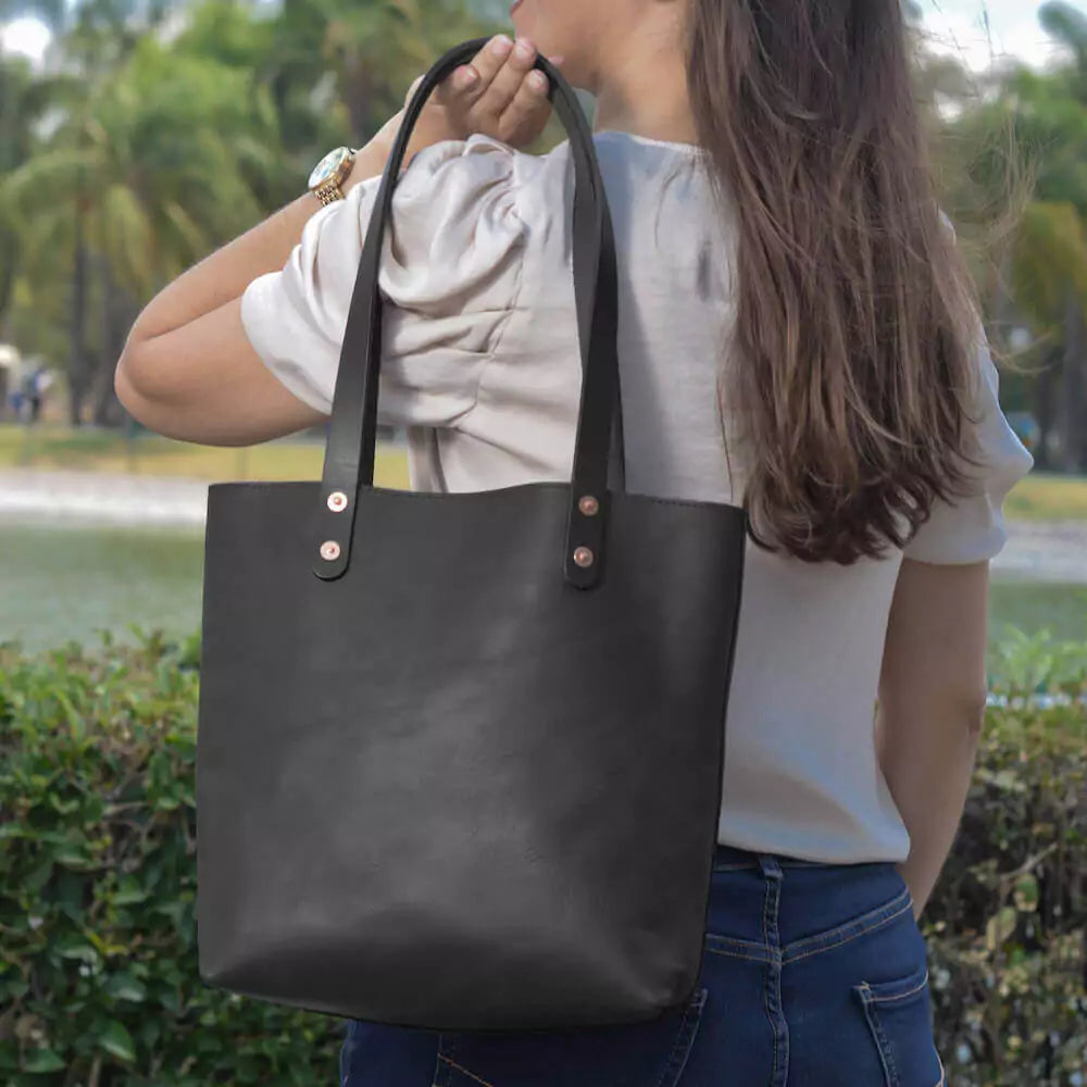 Eden SMALL Leather Tote Bag - Classic