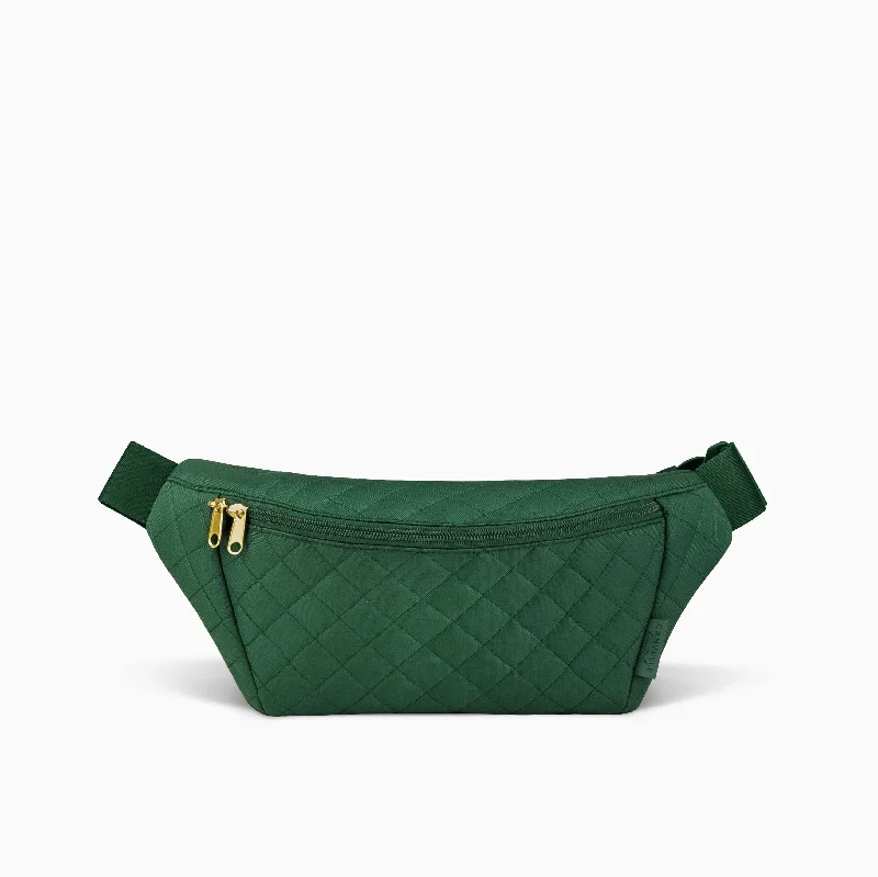 Everyday Fanny Pack - Quilted Hunter Green