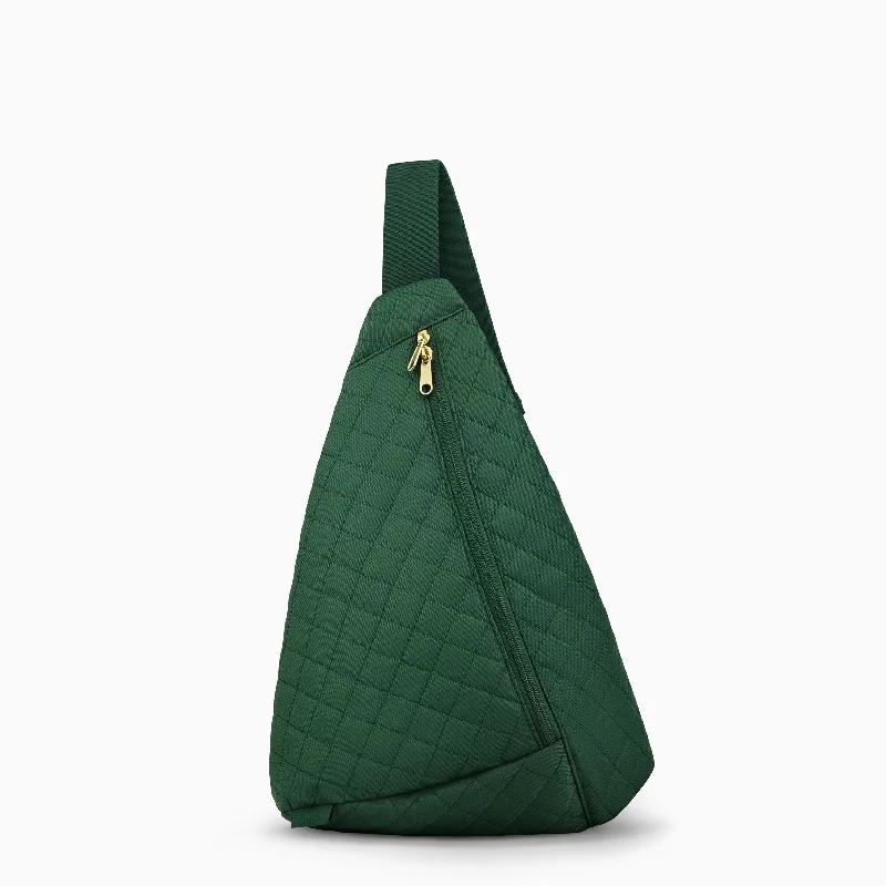 Everyday Sling Bag - Quilted Hunter Green