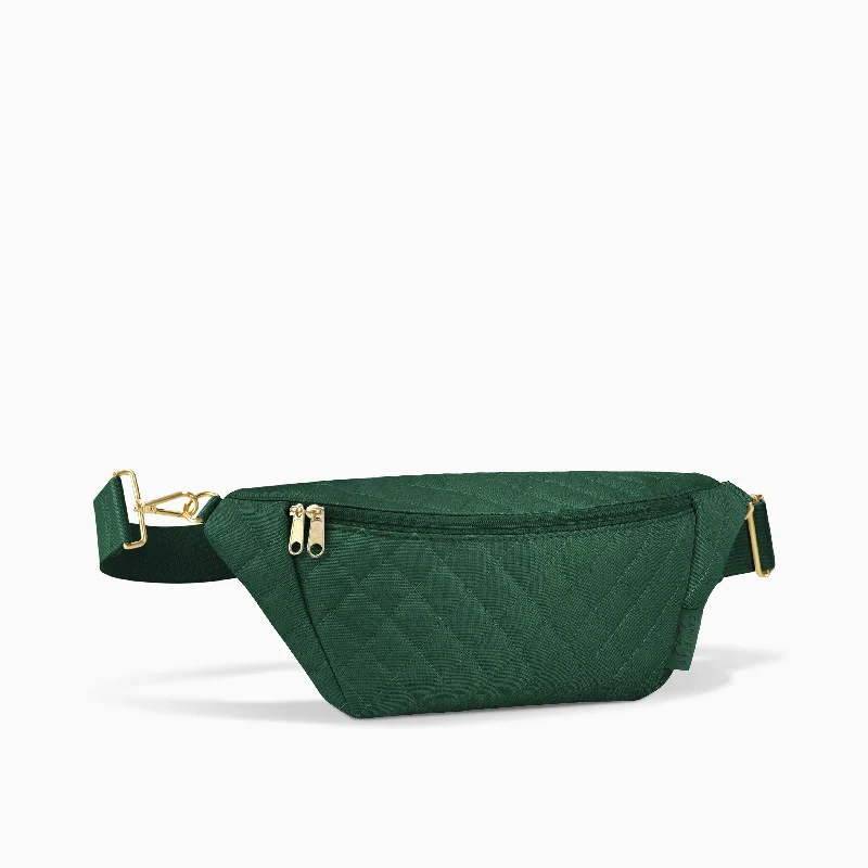 Fanny Pack - Quilted Hunter Green