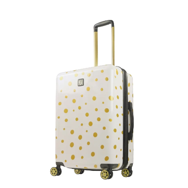 Ful Impulse Mixed Dots Hardside Spinner 26" Luggage, White