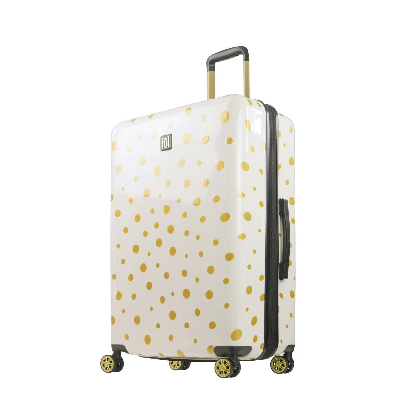 Ful Impulse Mixed Dots Hardside Spinner 31" Luggage, White