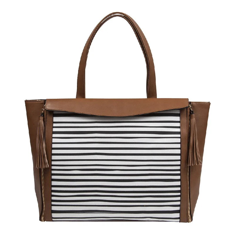 Havana Blanket Tote Brown Stripe