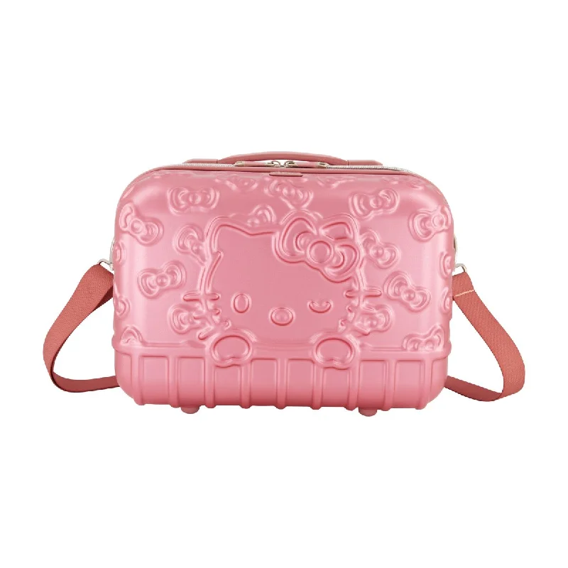 Hello Kitty Pink Molded Carry-on Train Case