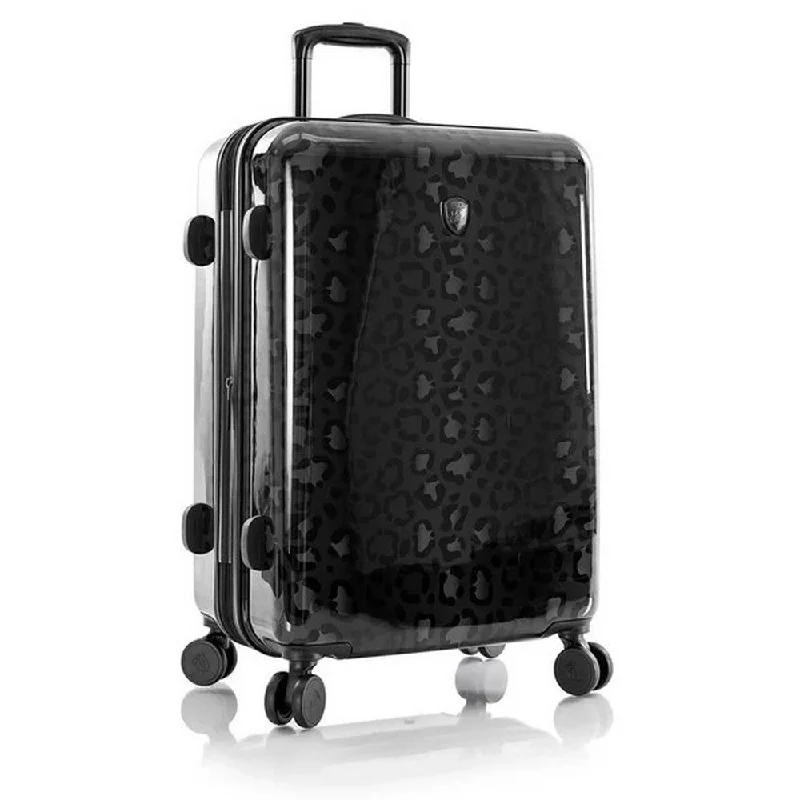 Heys Black Leopard 26" Hardside Spinner Suitcase