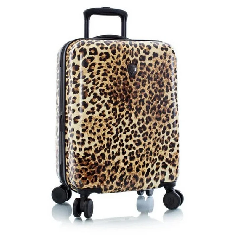 Heys Brown Leopard 21" Carry-On Hardside Spinner Suitcase