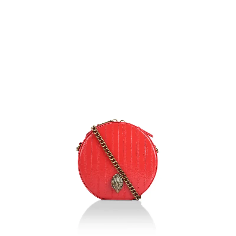 Kurt Geiger Mini Round Shoreditch crossbody bag-Red