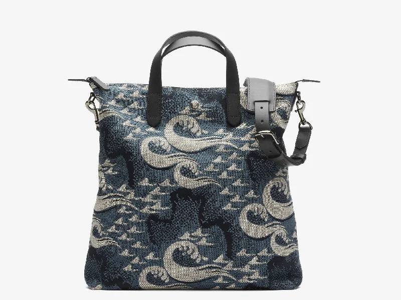 M/S Shopper - Ocean Jacquard/Black