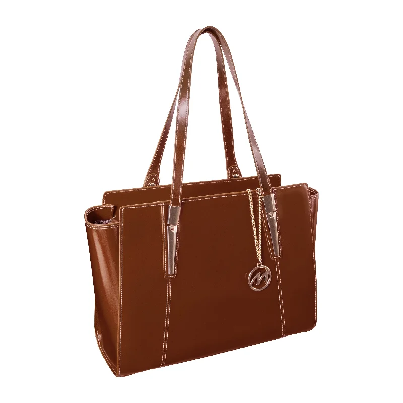 McKlein ALDORA Leather Ladies' Tote with Tablet Pocket