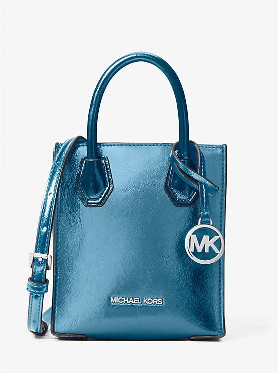 Michael kors Mini Mercer Patent crossbody bag-Teal