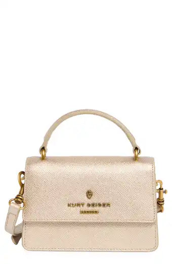 Kurt Geiger Micro Richmond Crossbody Bag-Gold