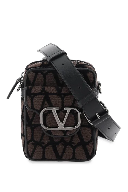 Valentino Garavani Mini Locò Toile Iconographe Crossbody Bag